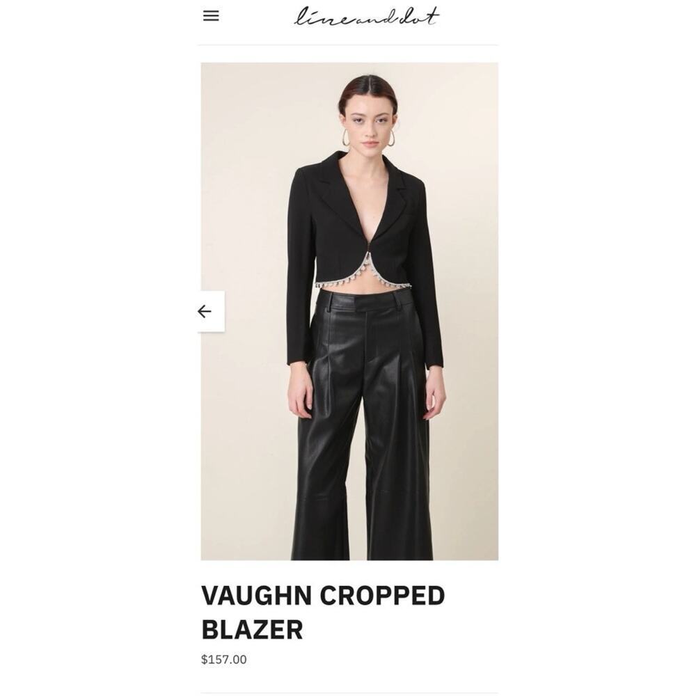 NWT Line & Dot Vaughn Cropped Blazer XS $157